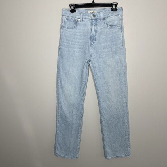 MADEWELL Jeans Women 27 The '90s Straight Ward Wash High Rise NO649 - Picture 3 of 16